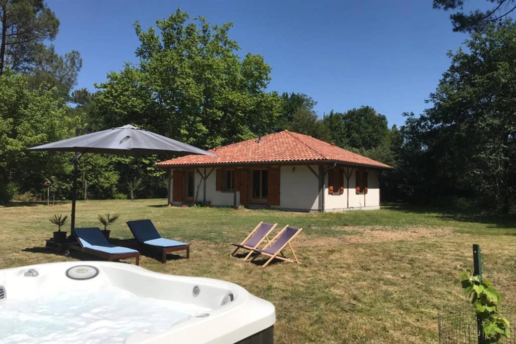 Spa et détente au cœur de la forêt des Landes Vila Luglon Exterior foto